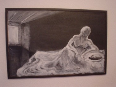 Pintura titulada "Noche en la ventana" por Mara, Obra de arte original
