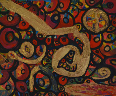 Painting titled "trascendencia" by Maraid Suley Britto, Original Artwork, Pigments