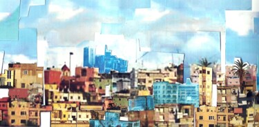「Bourj Hammoud views…」というタイトルのデジタルアーツ Maral Der Boghossianによって, オリジナルのアートワーク, 写真モンタージュ