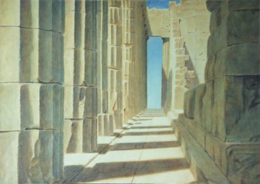Painting titled "Parthenon" by Marat Kadyshev, Original Artwork, Oil