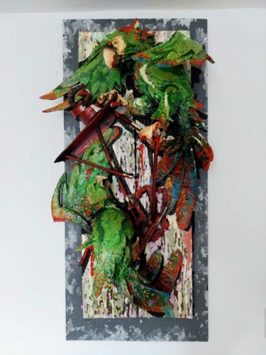 Skulptur mit dem Titel "Learn to fly alone" von Marat Myrzakhmetov, Original-Kunstwerk, Öl