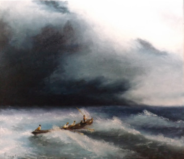 Painting titled "Getting Back" by Marat Melnyk, Original Artwork, Oil