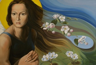 Картина под названием "Между зимой и летом" - Анатолий Морозюк, Подлинное произведение искусства, Другой
