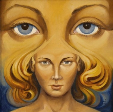 Картина под названием "Глаза не лгут" - Анатолий Морозюк, Подлинное произведение искусства, Другой