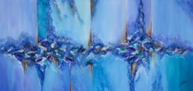 Pittura intitolato "azules" da Yolanda Ruiz, Opera d'arte originale, Acrilico