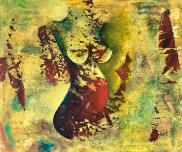 Peinture intitulée ""Mère et Sensuelle"…" par Aim.A, Œuvre d'art originale, Acrylique