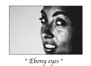 Photographie intitulée "Ebony eyes" par Marc Acquaviva, Œuvre d'art originale