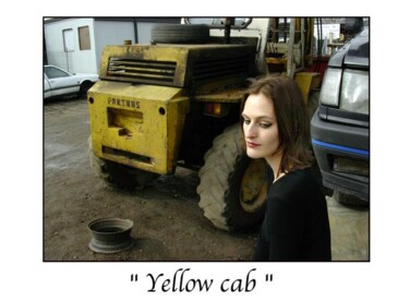 Photographie intitulée "Yellow cab" par Marc Acquaviva, Œuvre d'art originale