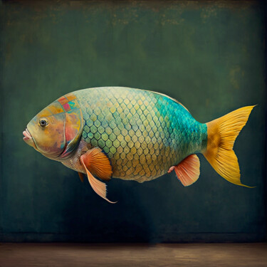 Digitale Kunst mit dem Titel "Big boy" von Marc Alapont, Original-Kunstwerk, Digitale Collage