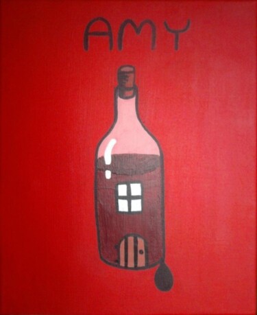 Peinture intitulée "amy" par Marc Alapont, Œuvre d'art originale, Huile
