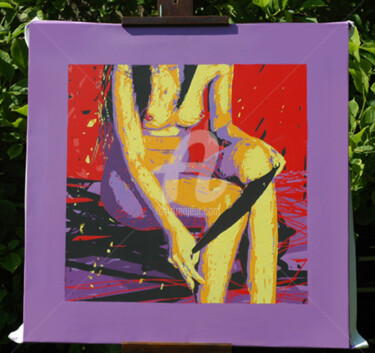 Peinture intitulée "Purple Tonkin.jpg" par Marc Ban, Œuvre d'art originale, Acrylique