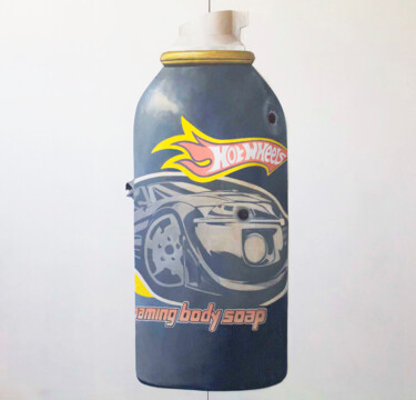 Pintura titulada "Foaming Body Soap" por Marc Beaudette, Obra de arte original, Acrílico