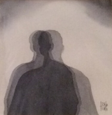 Картина под названием "Me, Myself and I Sé…" - Marc Benoit, Подлинное произведение искусства, Акварель