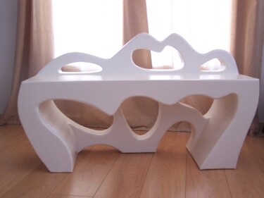 Design intitulée "banc-en-carton" par Marc Bernard - Cartonnable, Œuvre d'art originale