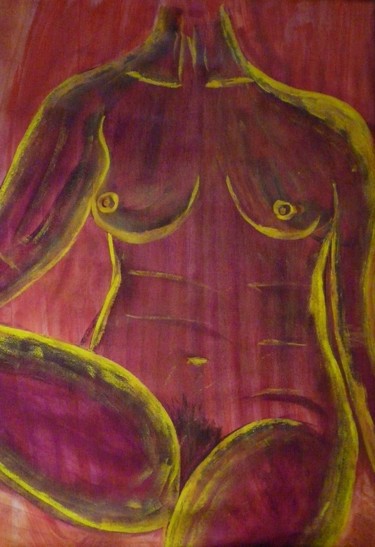 Painting titled "Andrea" by Marc, Original Artwork, Acrylic