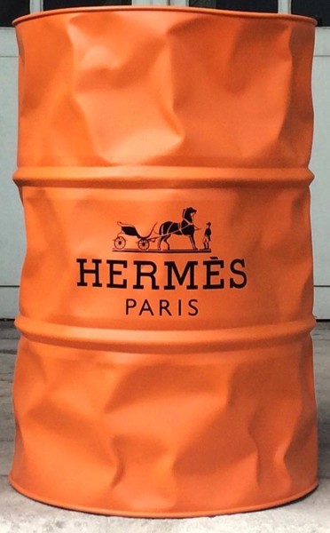 Γλυπτική με τίτλο "Baril Hermès" από Marc Boffin, Αυθεντικά έργα τέχνης, Αλουμίνιο
