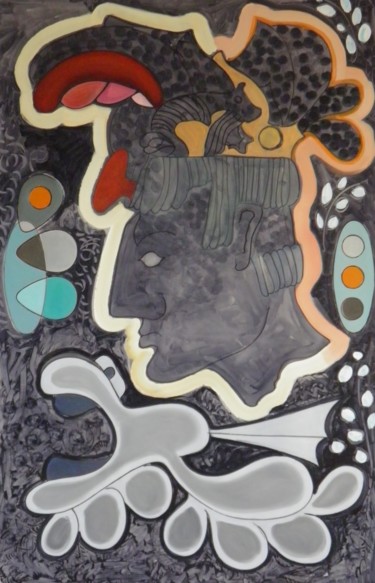 Рисунок под названием "Arès" - Marc Bulyss, Подлинное произведение искусства, Чернила
