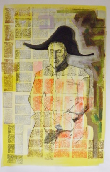 Zeichnungen mit dem Titel "Arlequin" von Marc Bulyss, Original-Kunstwerk, Tinte