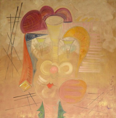 Peinture intitulée "Le Sourir de Nina" par Marc Bulyss, Œuvre d'art originale, Huile Monté sur Châssis en bois