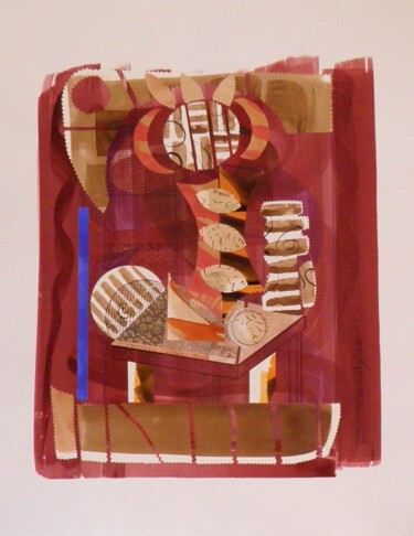 Collagen mit dem Titel "Untitled N°718" von Marc Bulyss, Original-Kunstwerk, Collagen
