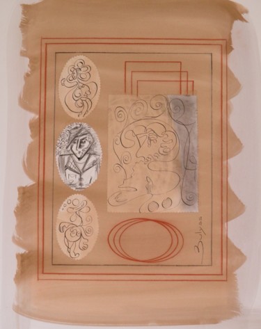 Σχέδιο με τίτλο "Untitled N°657" από Marc Bulyss, Αυθεντικά έργα τέχνης, Μελάνι
