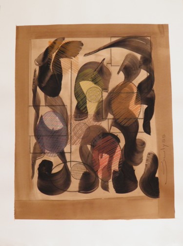 Dessin intitulée "Untitled N° 701" par Marc Bulyss, Œuvre d'art originale, Encre