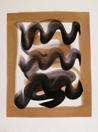Dessin intitulée "Untitled N° 687" par Marc Bulyss, Œuvre d'art originale, Encre