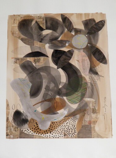 Drawing titled "Untitled N°710" by Marc Bulyss, Original Artwork, Collages