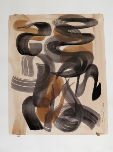 제목이 "Untitled N° 715"인 그림 Marc Bulyss로, 원작, 잉크