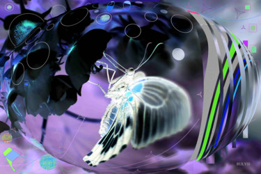 Digital Arts titled "Butterfly" by Marc Bulyss, Original Artwork, Digital Painting