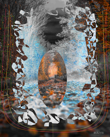 Digital Arts titled "Chemin aux noisettes" by Marc Bulyss, Original Artwork, 2D Digital Work