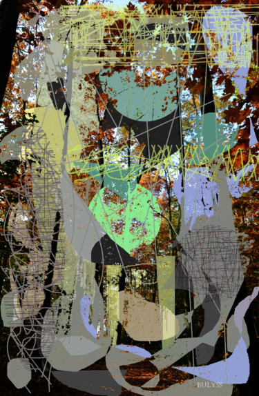 Цифровое искусство под названием "Emerald Forest" - Marc Bulyss, Подлинное произведение искусства, 2D Цифровая Работа