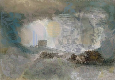 Arts numériques intitulée "Mountain Carriage" par Marc Bulyss, Œuvre d'art originale, Peinture numérique