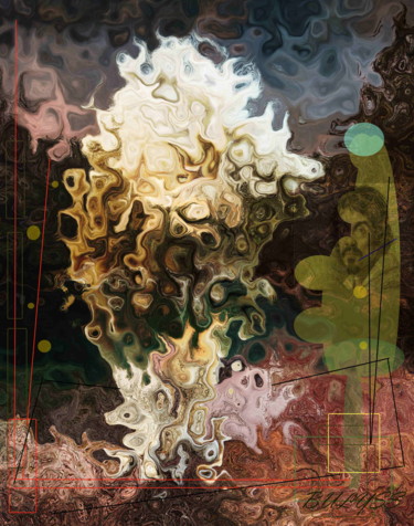 Arte digitale intitolato "Caravage and the Li…" da Marc Bulyss, Opera d'arte originale, Pittura digitale