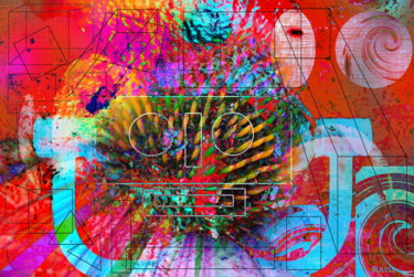 Digitale Kunst getiteld "Charles Baudelaire" door Marc Bulyss, Origineel Kunstwerk, Digitaal Schilderwerk