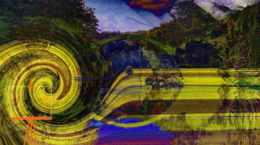 Digitale Kunst mit dem Titel "Colza Rapeseed in A…" von Marc Bulyss, Original-Kunstwerk, Digitale Malerei