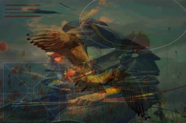 Digitale Kunst mit dem Titel "Indian Chilcotin" von Marc Bulyss, Original-Kunstwerk, Digitale Malerei