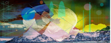 Цифровое искусство под названием "Piramides in Alaska" - Marc Bulyss, Подлинное произведение искусства, Цифровая живопись
