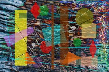 Digitale Kunst mit dem Titel "Between Kandinsky a…" von Marc Bulyss, Original-Kunstwerk, Digitale Malerei