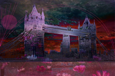 Digital Arts titled "London Bloody Bridg…" by Marc Bulyss, Original Artwork, Digital Painting