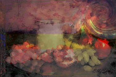 Digitale Kunst mit dem Titel "Still Life" von Marc Bulyss, Original-Kunstwerk, Digitale Malerei