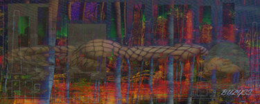 Digital Arts titled "The forest 's call" by Marc Bulyss, Original Artwork, Digital Painting