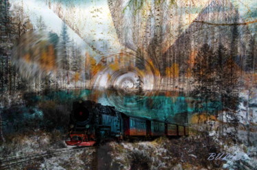 Digital Arts titled "Transsibérien" by Marc Bulyss, Original Artwork, Digital Painting