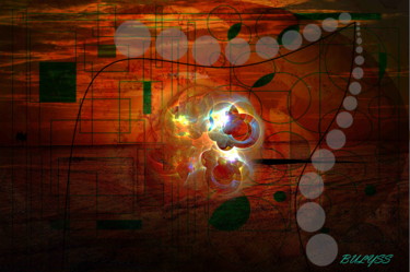 Digitale Kunst mit dem Titel "Antonovia Floor" von Marc Bulyss, Original-Kunstwerk, Digitale Malerei