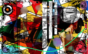 Digital Arts με τίτλο "Aston Capone" από Marc Bulyss, Αυθεντικά έργα τέχνης, Ψηφιακή ζωγραφική