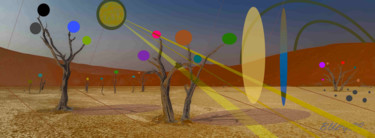 Arte digitale intitolato "Dry Namibia" da Marc Bulyss, Opera d'arte originale, Pittura digitale