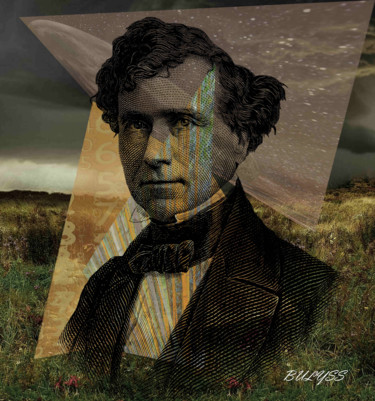 Digital Arts titled "Franklin Pierce" by Marc Bulyss, Original Artwork, Digital Painting