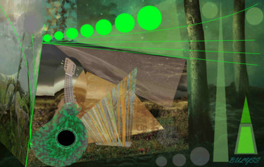 Digitale Kunst mit dem Titel "Gypsy Melody" von Marc Bulyss, Original-Kunstwerk, Digitale Malerei