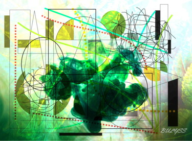 Arte digital titulada "Oxigène" por Marc Bulyss, Obra de arte original, Pintura Digital