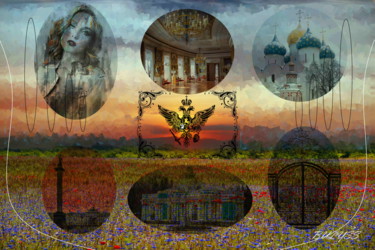 Arts numériques intitulée "Russian (Россия ист…" par Marc Bulyss, Œuvre d'art originale, Peinture numérique